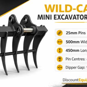Mini Excavator Root Rake