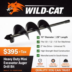 Wild-Cat Auger Drill Bit 10 Inche