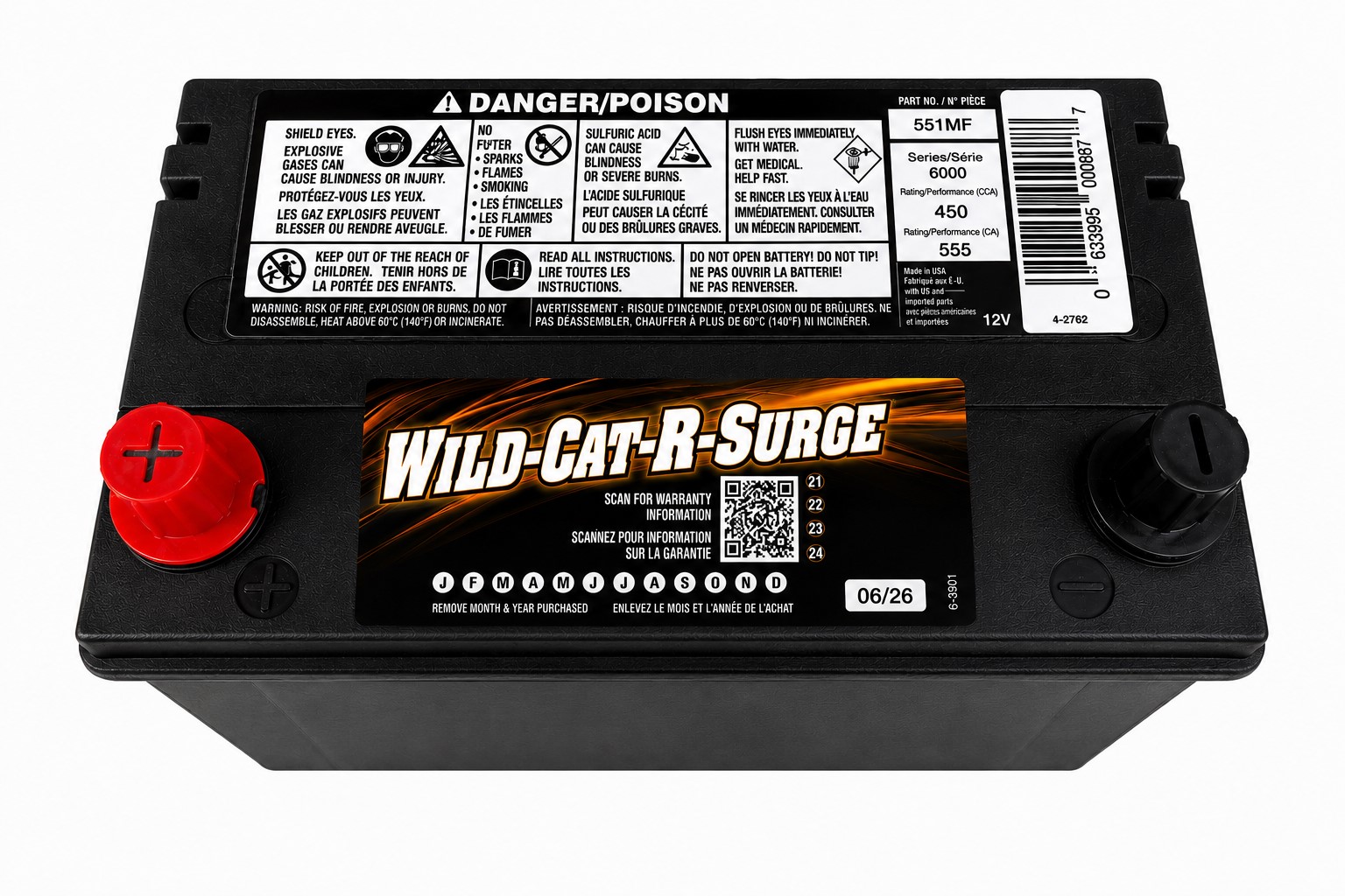 Wild-Cat Surge Premium Performance Battery - Image 3